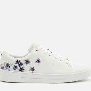 Ted Baker Women's Keilie Leather Cupsole Trainers
White